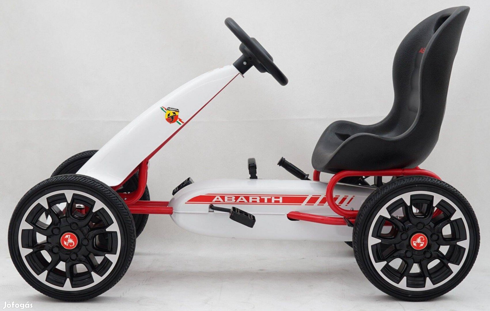 Abarth pedálos gokart fehér / eredeti licence