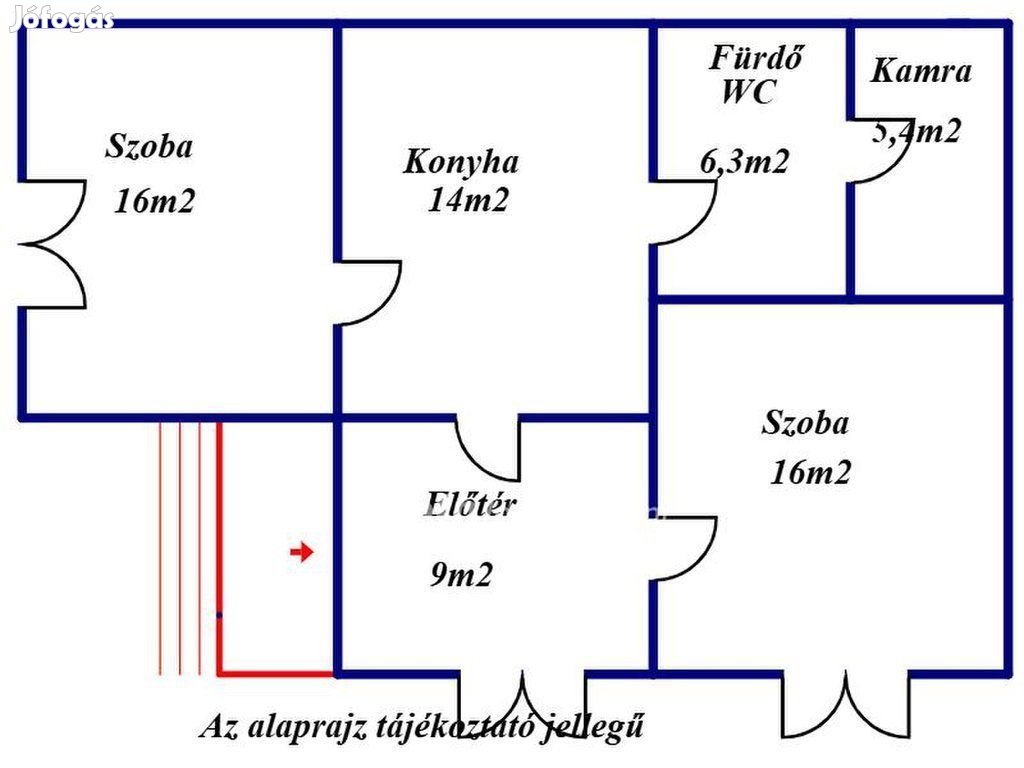 Abasári eladó 80 nm-es ház