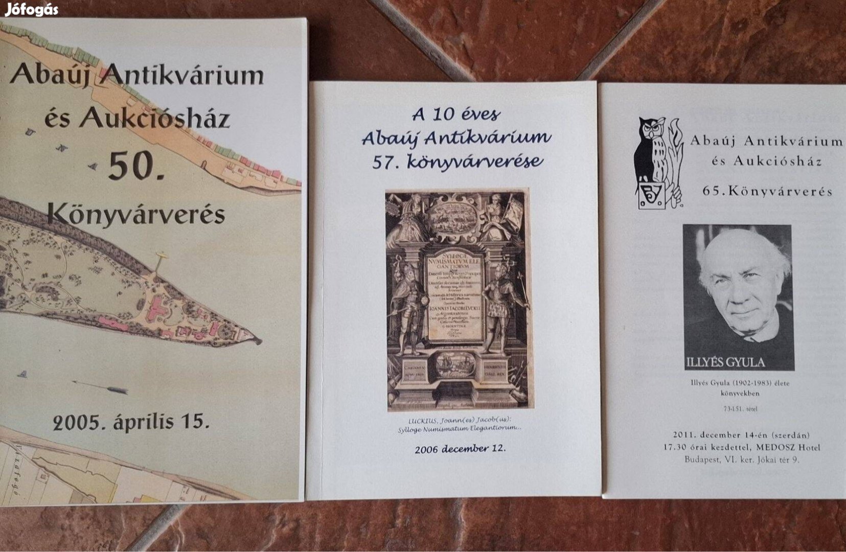 Abaúj antikvárium aukciós katalógusai