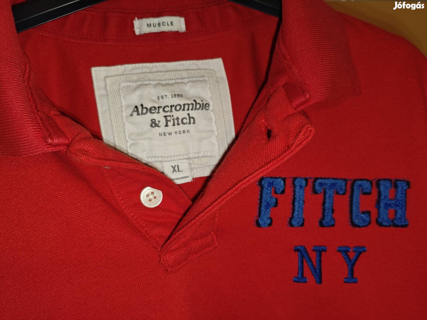 Abercrombie & Fitch New York XL férfi galléros póló