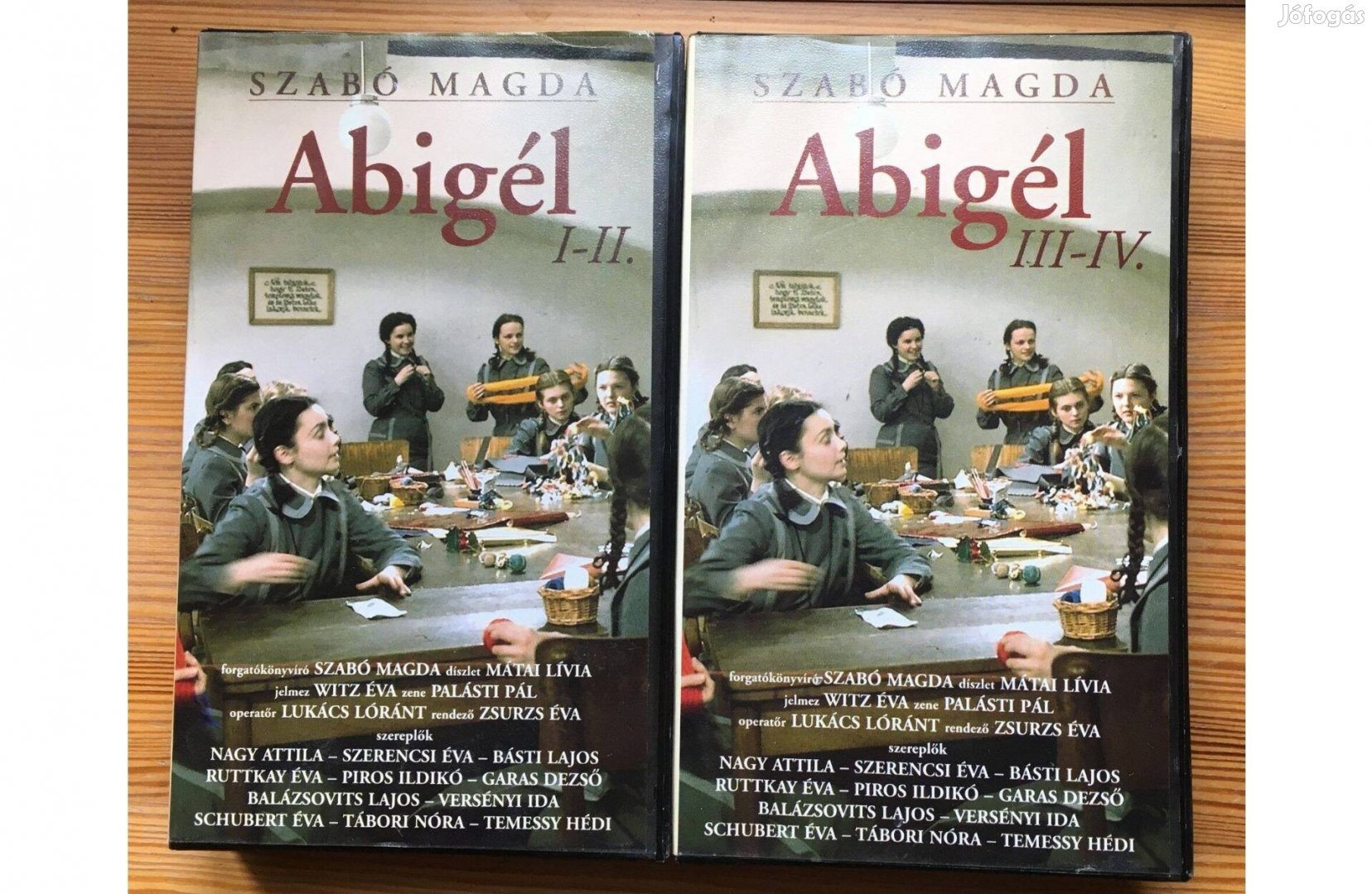 Abigél 1-4 rész gyári műsoros VHS kazettái