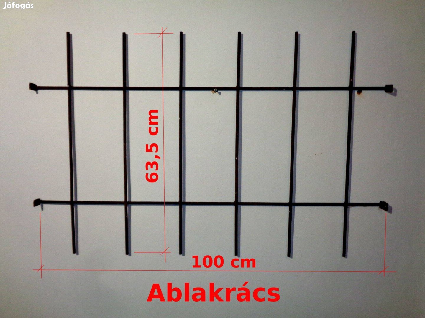 Ablakräcs, vas