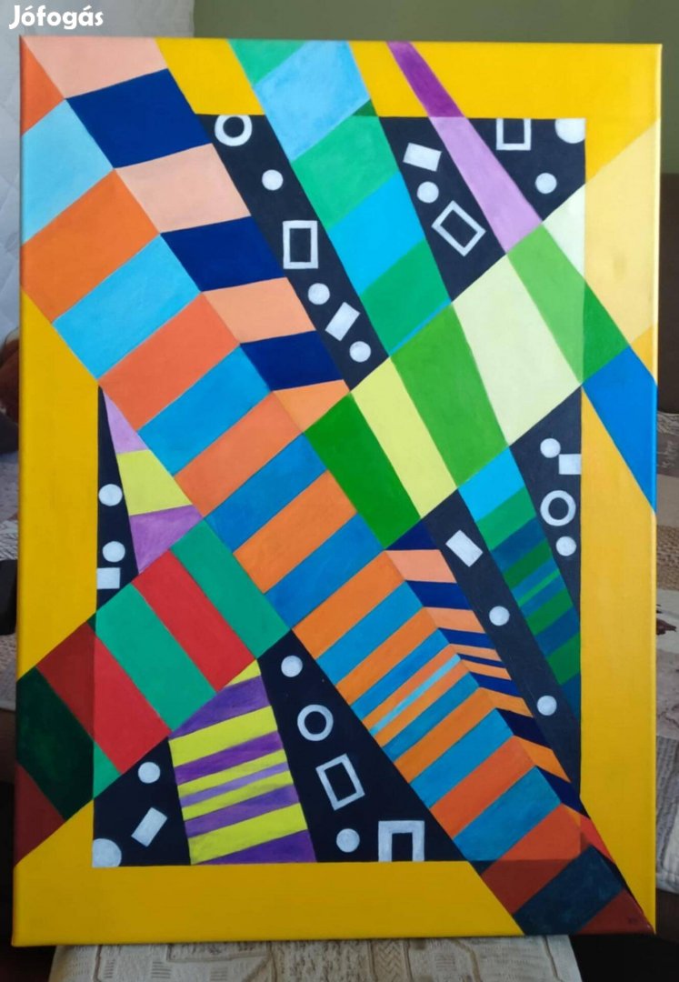 Absztrakt festmény(50*70cm) Merengés
