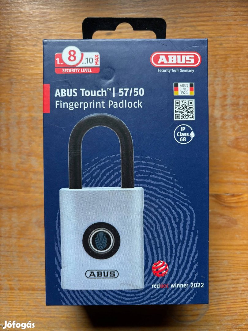 Abus 57/50 Touch ujjlenyomat okoslakat vízálló lakat