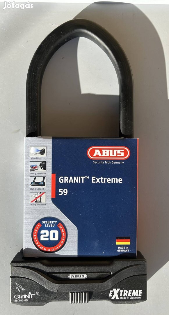 Abus Granit extreme 59 kerékpár motorkerékpár lakat