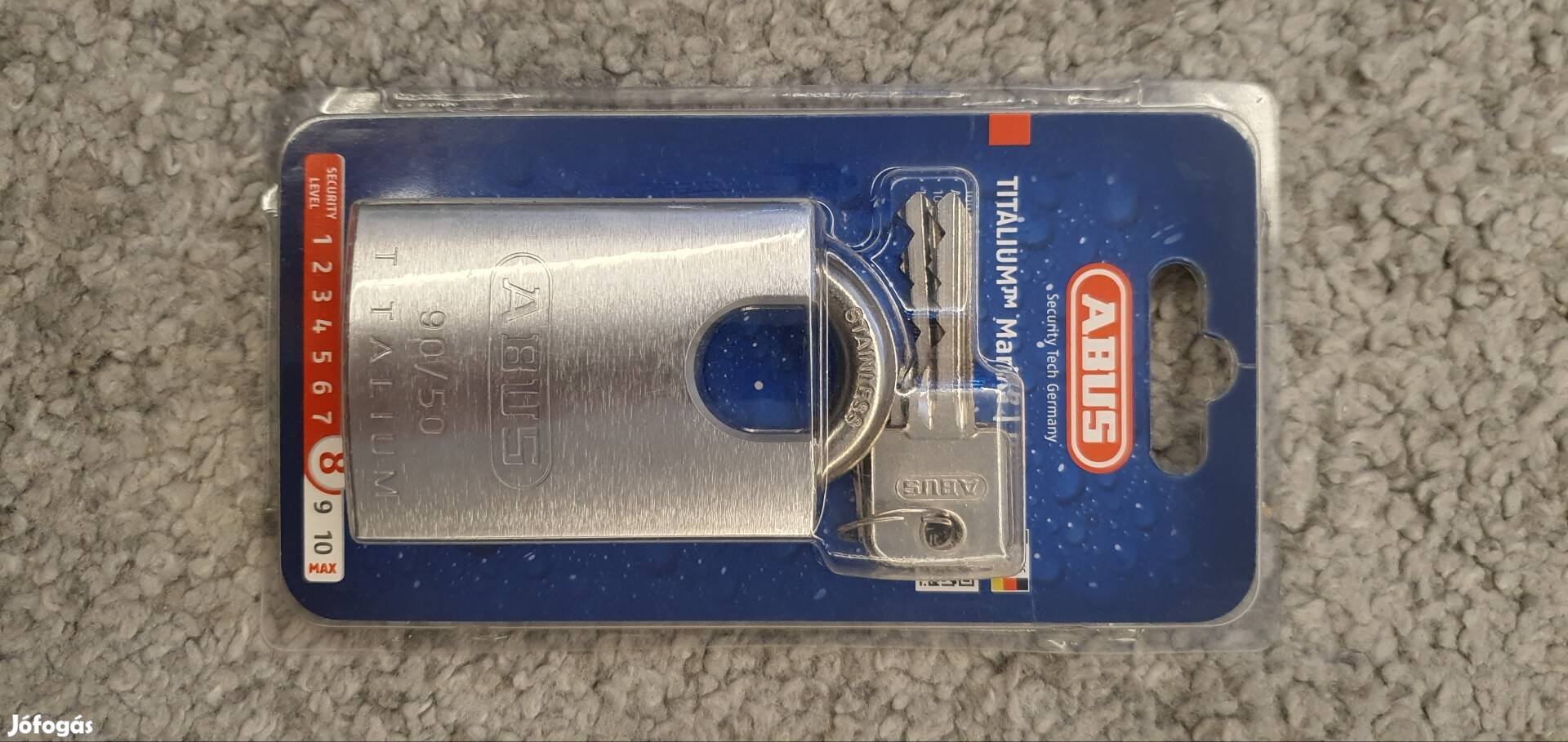 Abus Titalium 90RK/50 kengyelvédett biztonsági U lakat 8/10