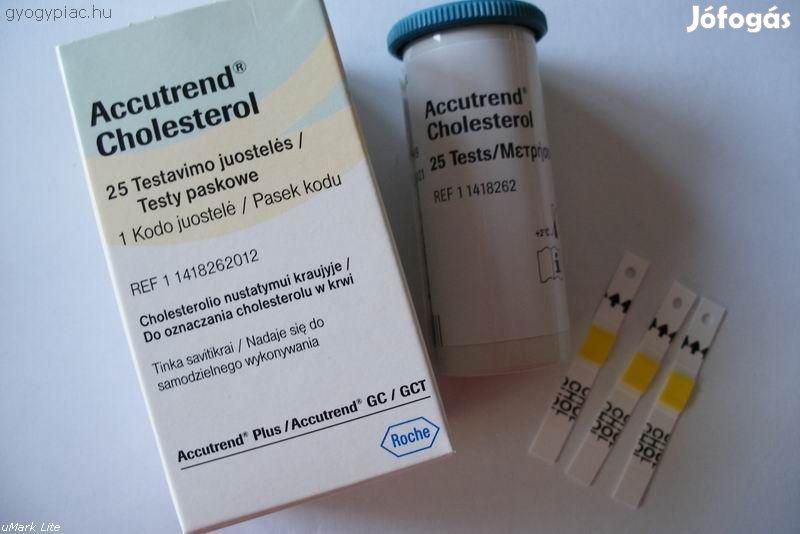 AccuTrend Cholesterol koleszterin tesztcsík 25×