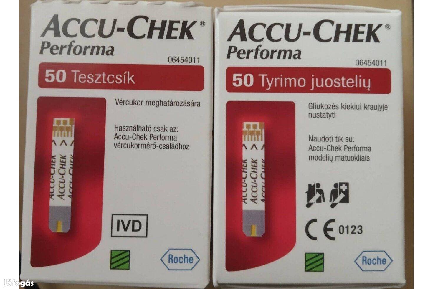 Accu-Chek Performa vércukorszint mérő tesztcsík.Bontatlan,új csomagok