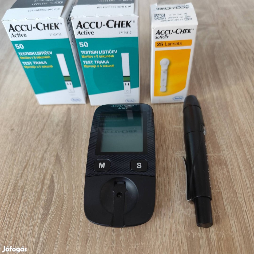 Accu-chek Active vércukor mérő+ 100 db tesztcsík 