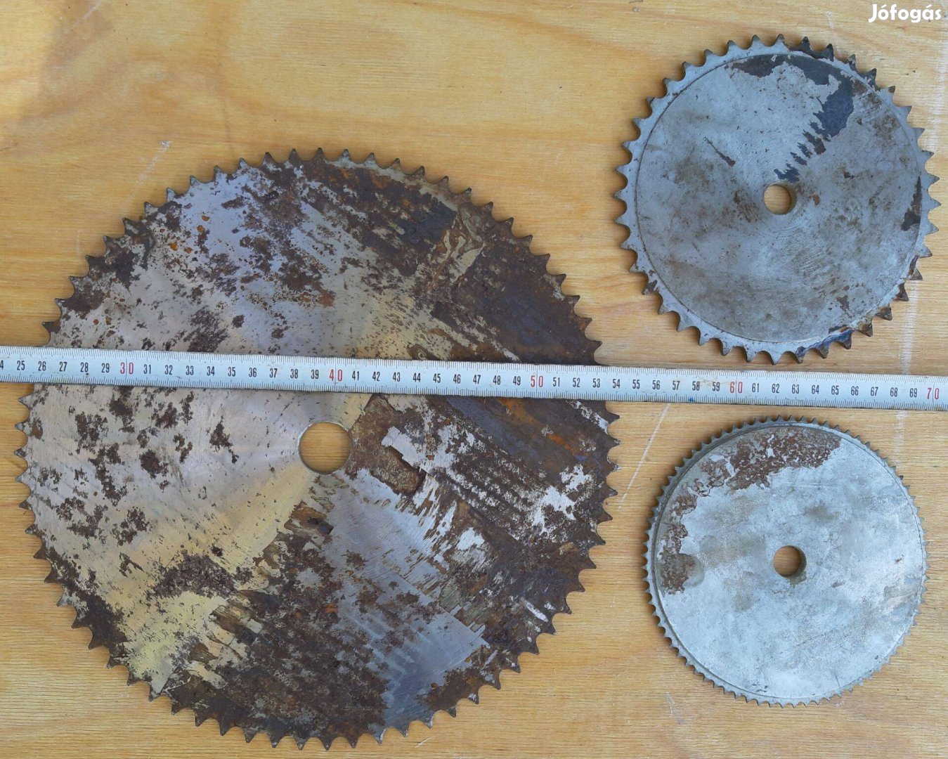 Acél, lánhajtású tárcsák