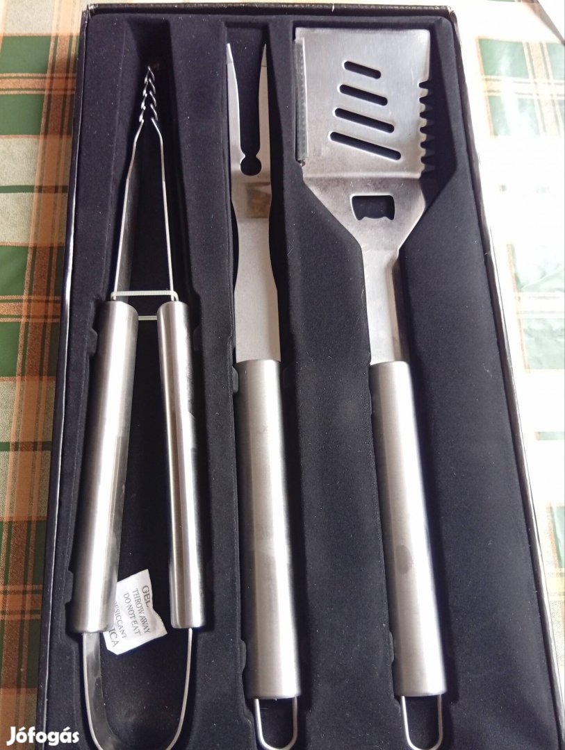 Acél grill szett