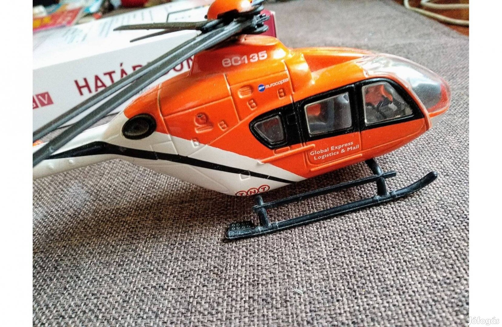 Acél helikopter modell prémium kivitelben