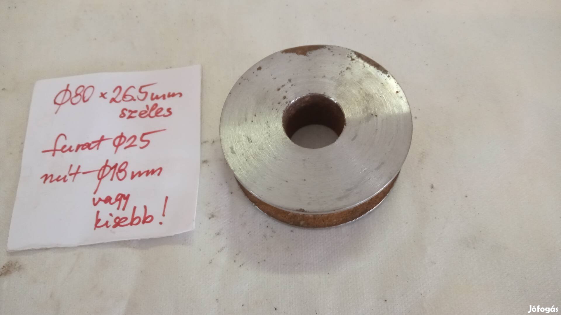 Acél kapu görgő 80mm