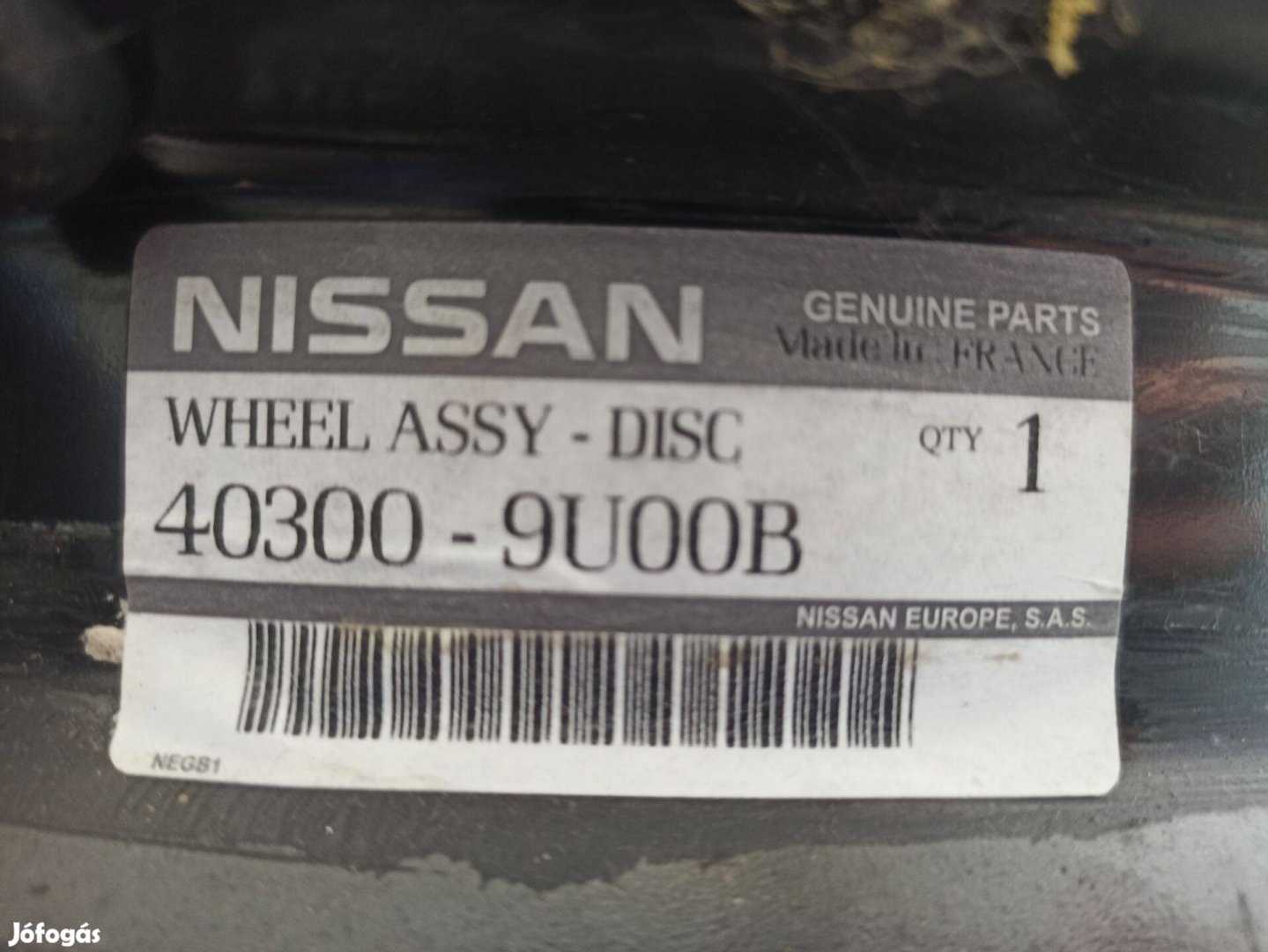 Acélfelni 4x100 R15 60,1 ET15 Nissan, Honda,Toyota, Mazda,