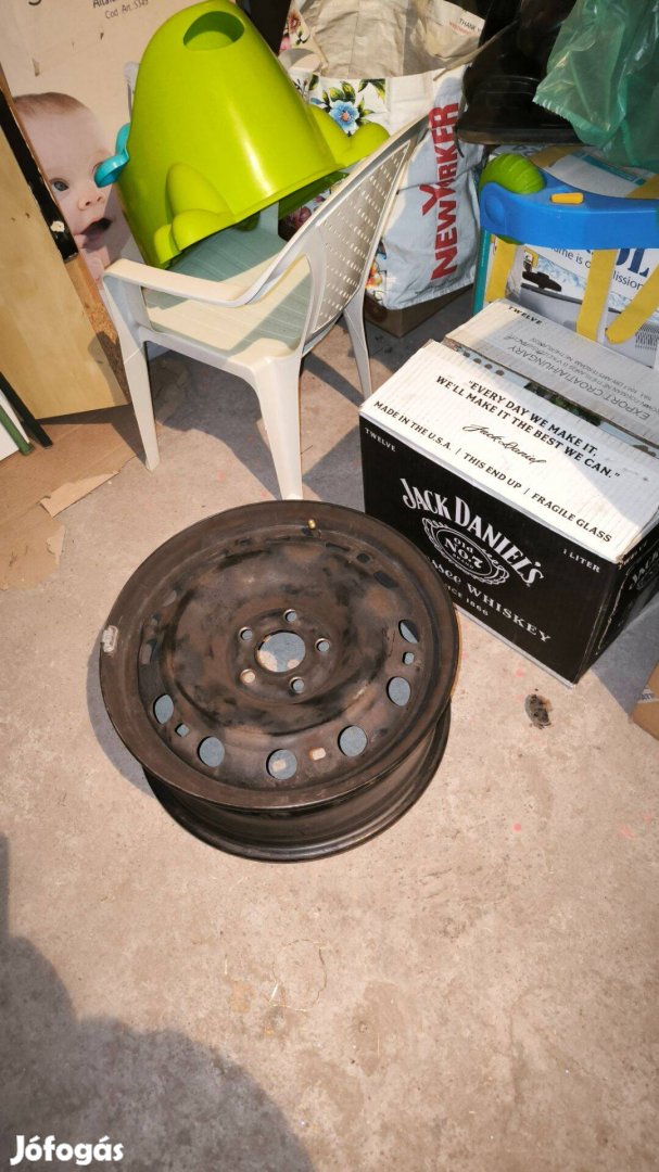 Acélfelni 5*100, ET43, R15 4db