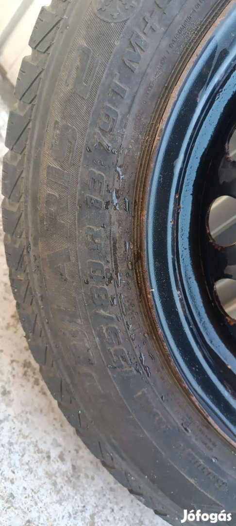 Acélfelni garnitúra 4 db 13"-os, téligumival felszerelve eladó