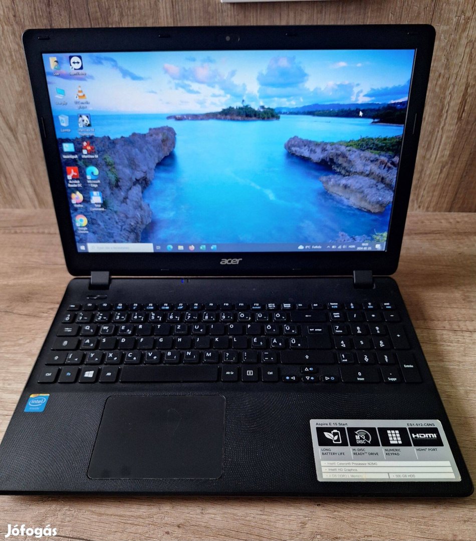 Acer 15,6 Laptop SSD 256 GB eladó!