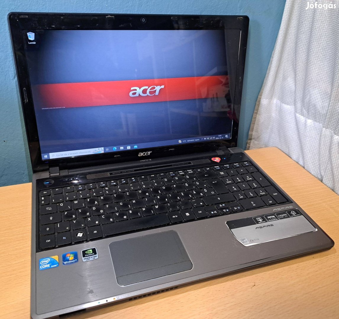 Acer 5745 laptop (15,6/i3/4GB/500GB/Magyar)