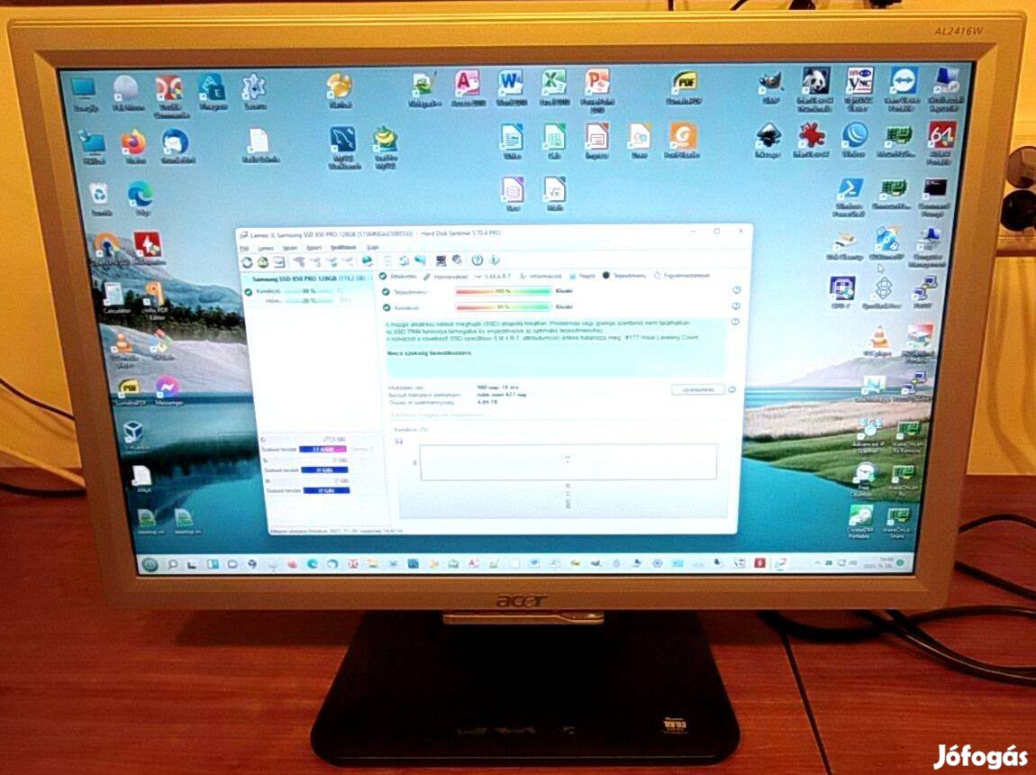 Acer AL2416W 24"-os LCD monitor (16:10, 1920X1200)