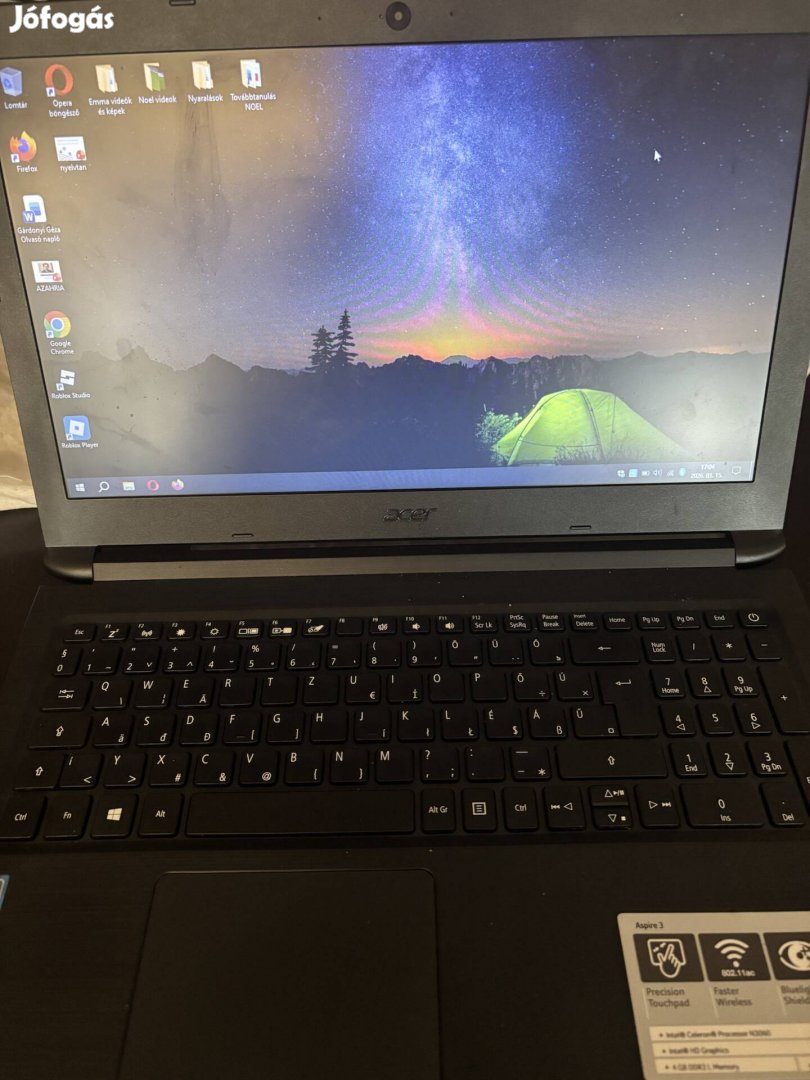 Acer Aspire 3 A315-33 tökéletesen működő laptop töltővel