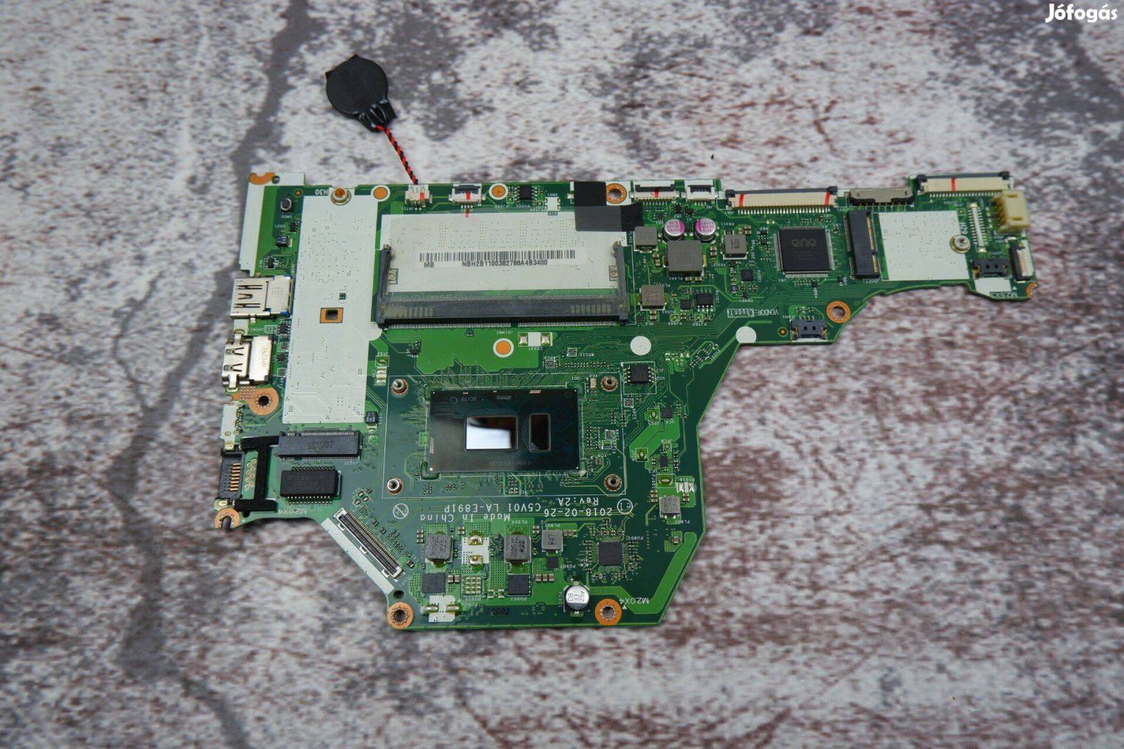 Acer Aspire 3 A315 laptop alaplap i3-7020U proci 4GB RAM LA-E891P SR3L