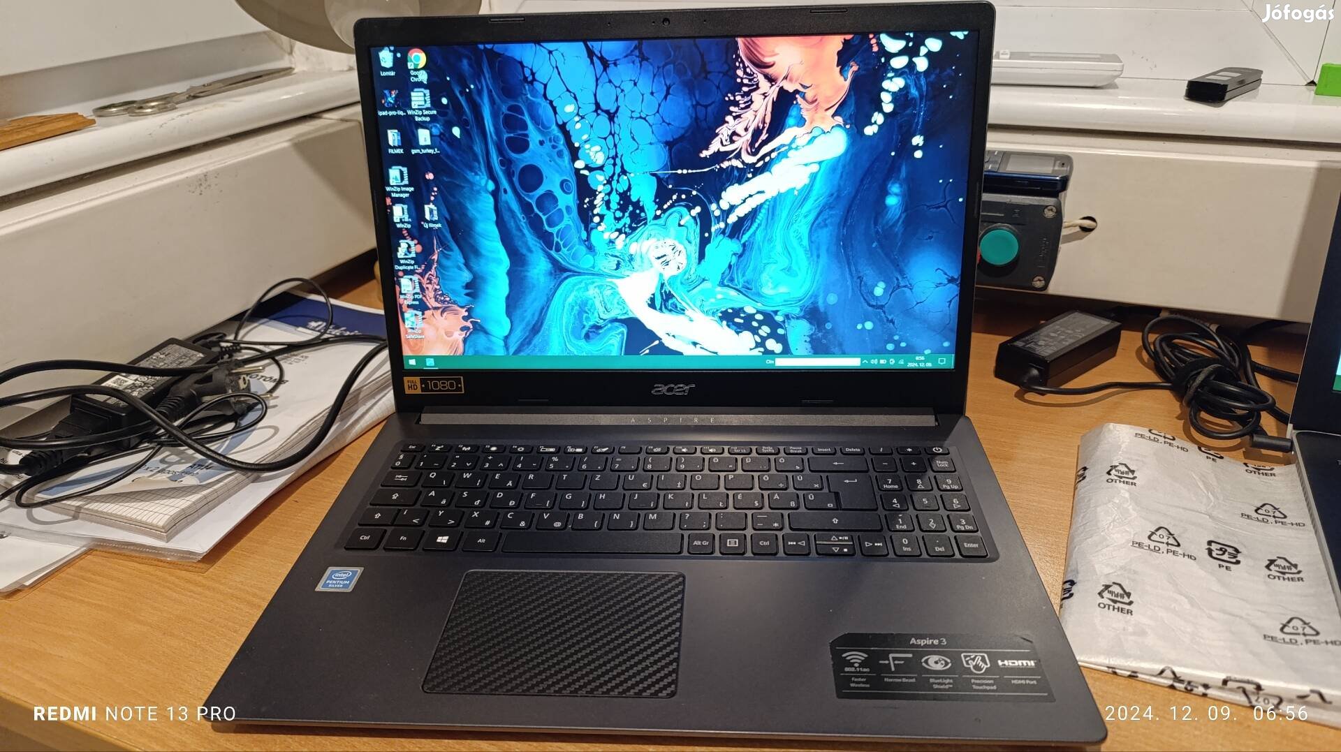 Acer Aspire 3 laptop 15,6', 4gb ram 1TB merevlemez 