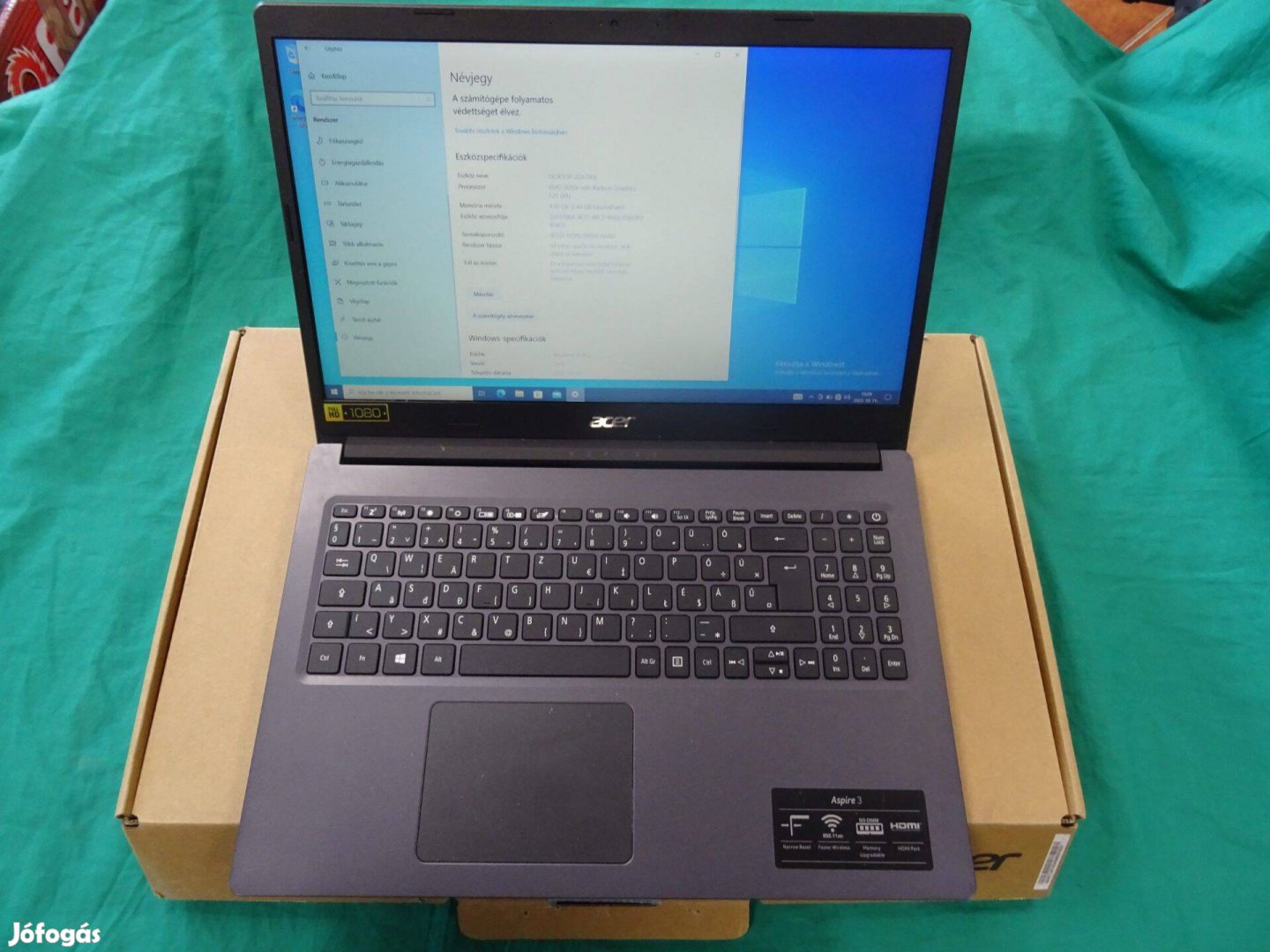 Acer Aspire 3 laptop 4/256Gb SSD