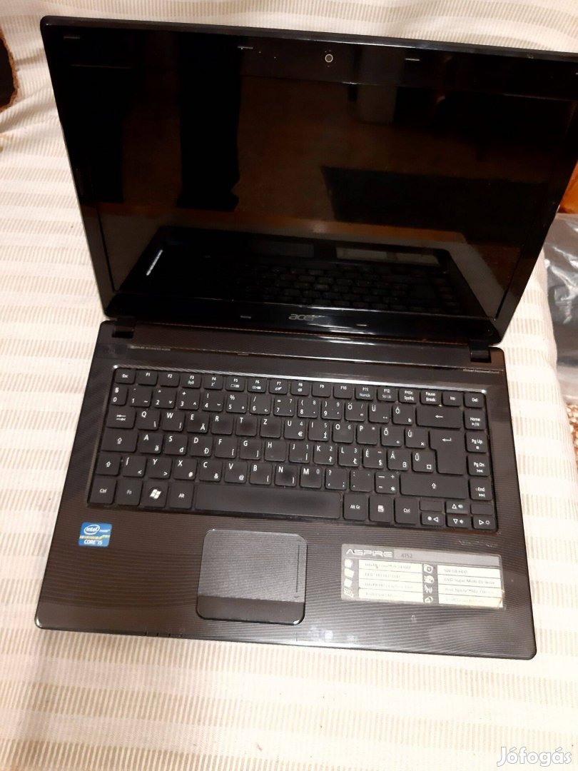 Acer Aspire 4752 laptop hibás