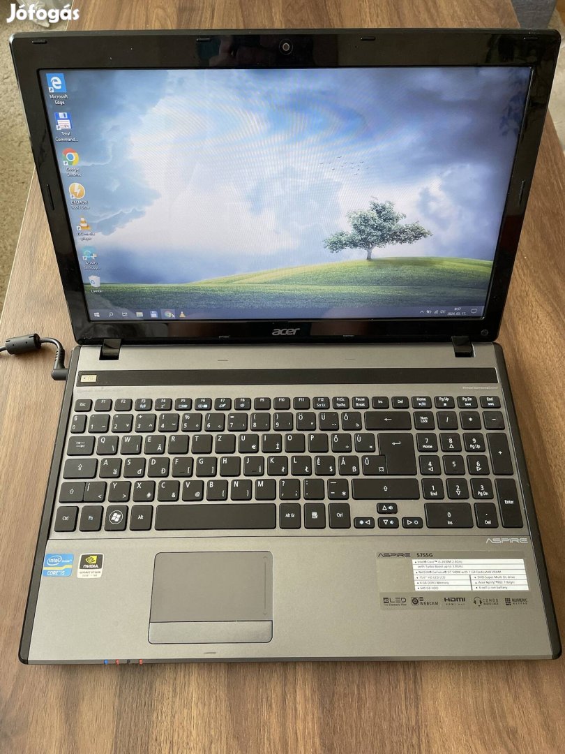 Acer Aspire 5755G Intel i5 2,4GHz Geforce GT 540M laptop notebook