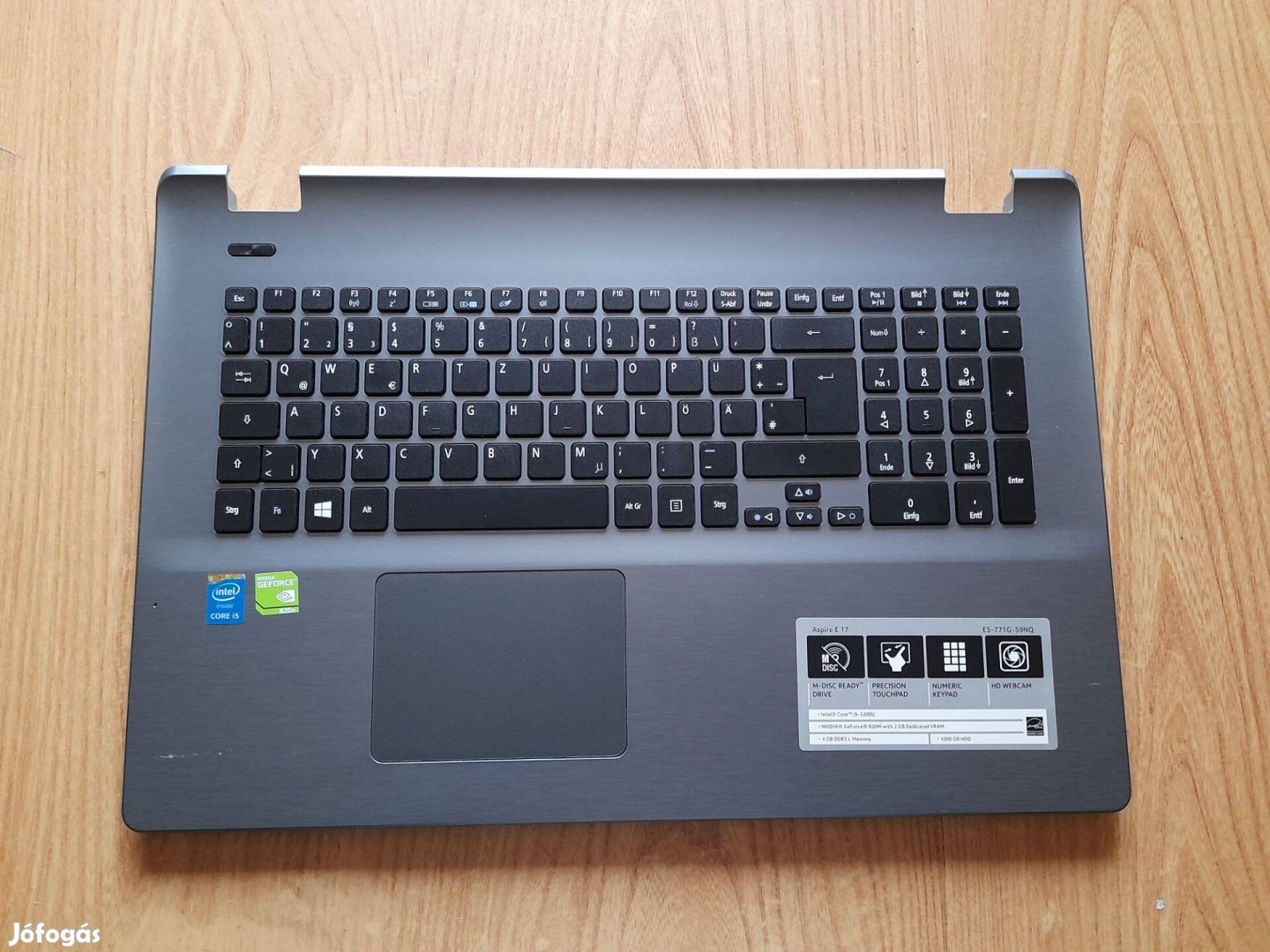 Acer Aspire E17 E5-721 E5-731 E5-771G E5-771 alkatrészek