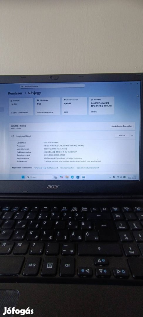 Acer Aspire E1 530g 15,6 110SSD