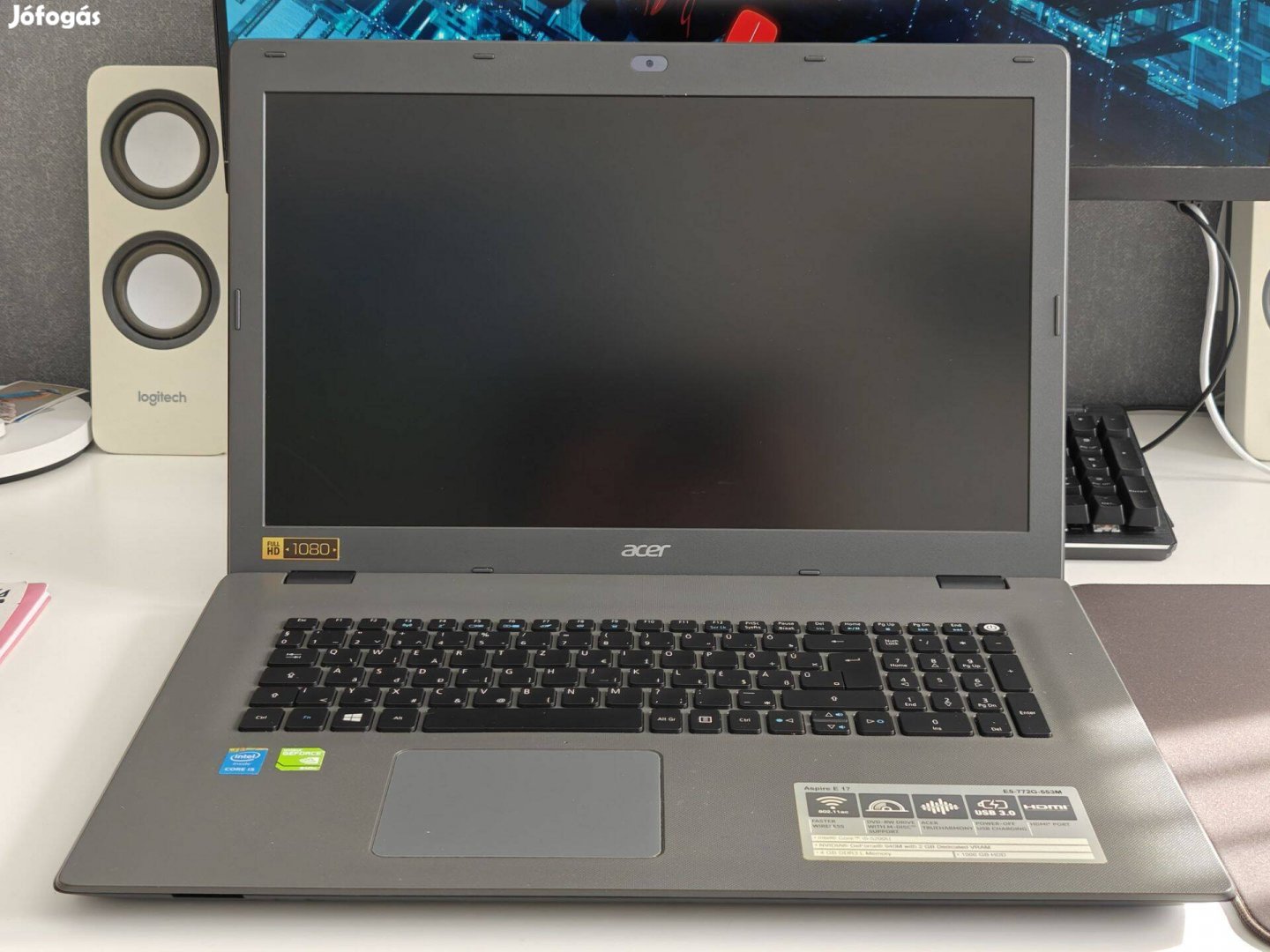 Acer Aspire E5 17 laptop kiváló állapotban i5-5200U, 940M,