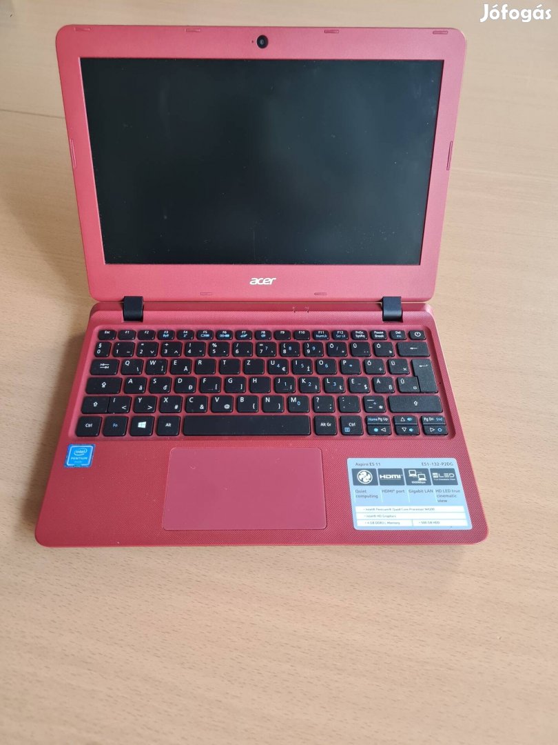 Acer Aspire Es 11 notebook eladó, újszerű, kifogástalan állapotban