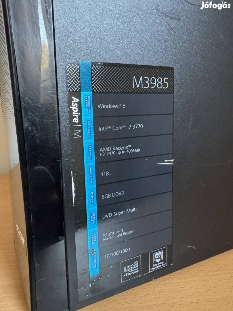 Acer Aspire M3985 Win10 i7 1TB 8GB RAM
