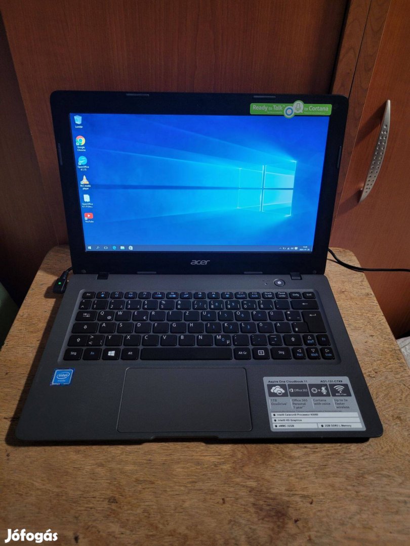 Acer Aspire One Cloudbook 11 /Intel, 32GB emmc, 2GB DDR3, ac wifi/