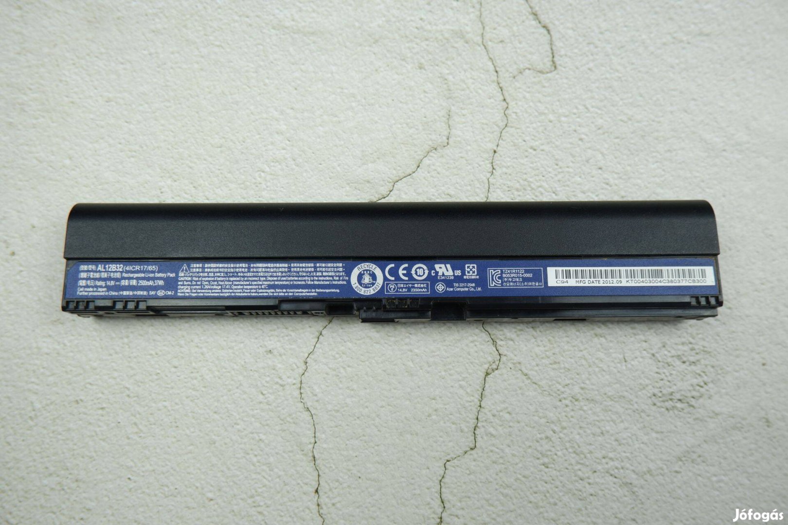 Acer Aspire laptop akkumulátor eredeti lehet hogy hibás AL12B32