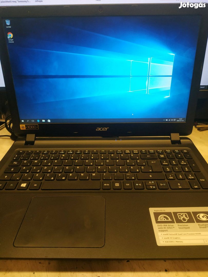Acer Es 15 (Es1-533-N16C1) Quad (négymagos) laptop (2)