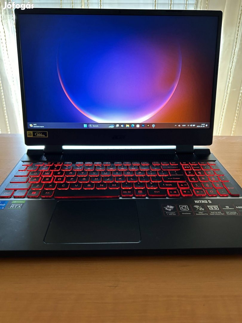 Acer Gaming Laptop + Garancia 2026.05.11.-ig. Rtx 3050 + i5 12500H