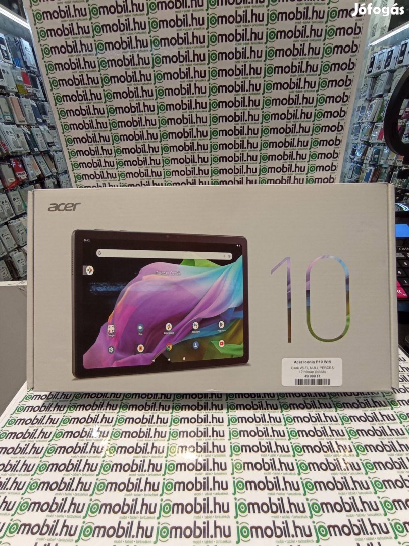 Acer Iconia 10 tablet 4/64GB csak wifi-s 12hó jótállással