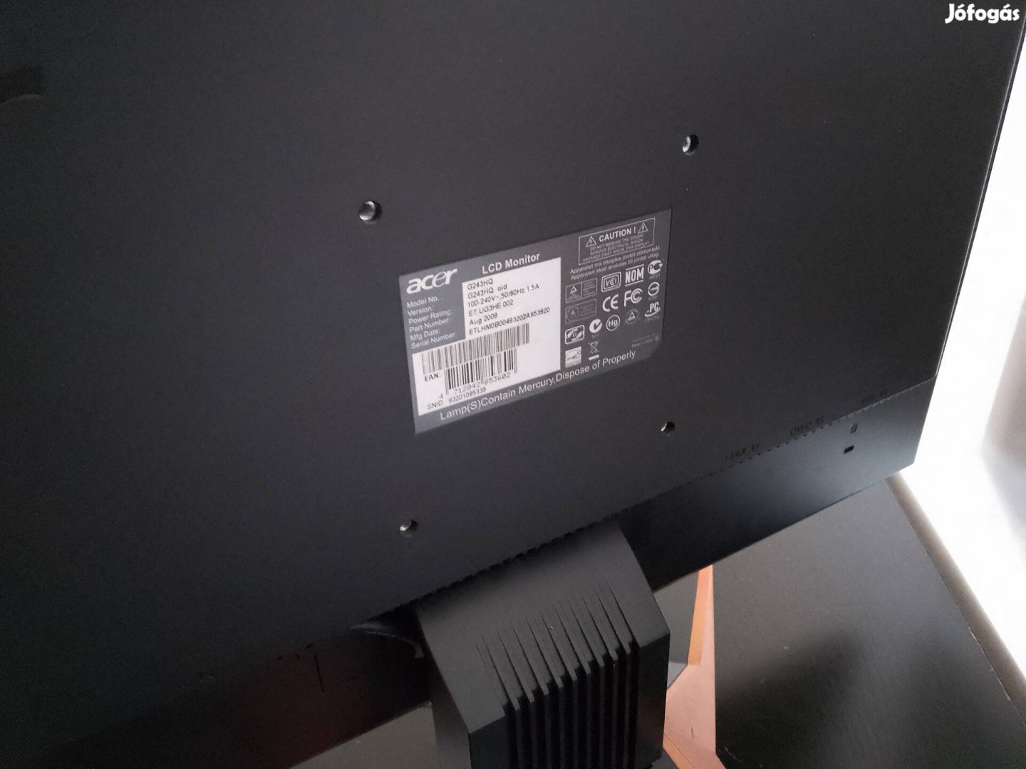 Acer LCD monitor G24HQ
