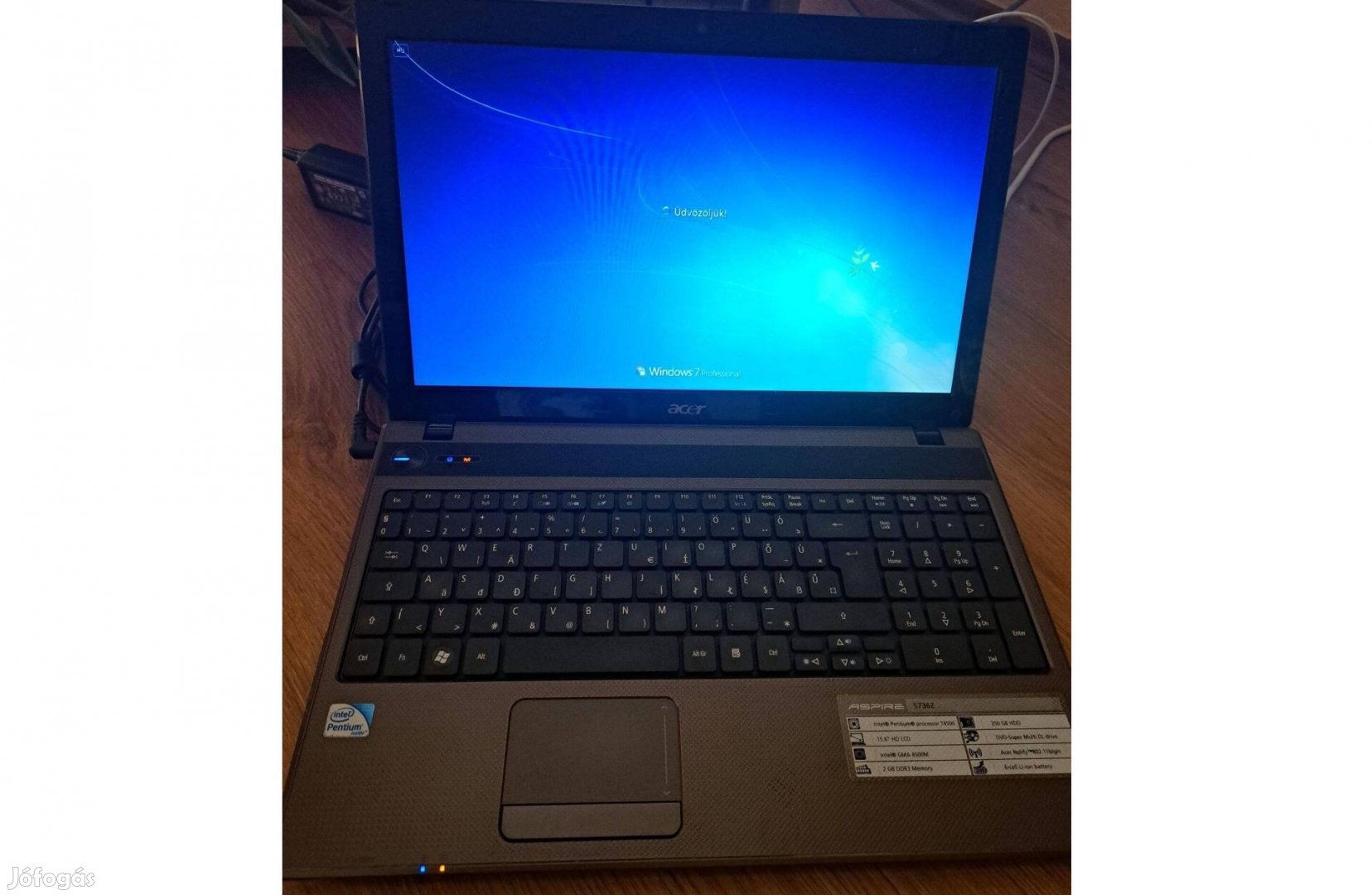 Acer Laptop Aspire 2GB DDR3 ram, 250 GB hdd