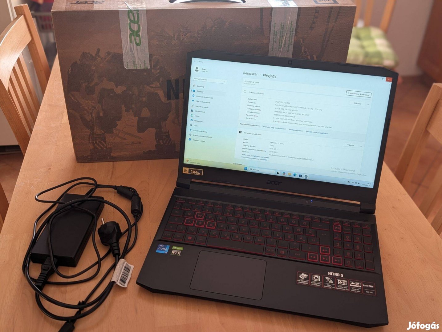 Acer Nitro 5 AN515-57-75WB gamer laptop
