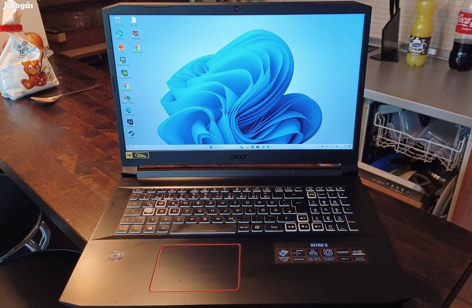 Acer Nitro 5 Gamer Laptop Rtx3060 8GB 120Hz i5-10300H