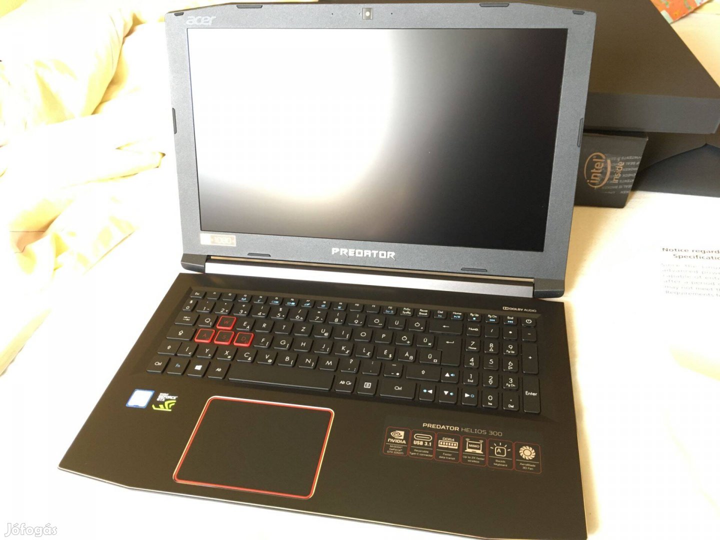 Acer Predator Helios 300 gamer laptop