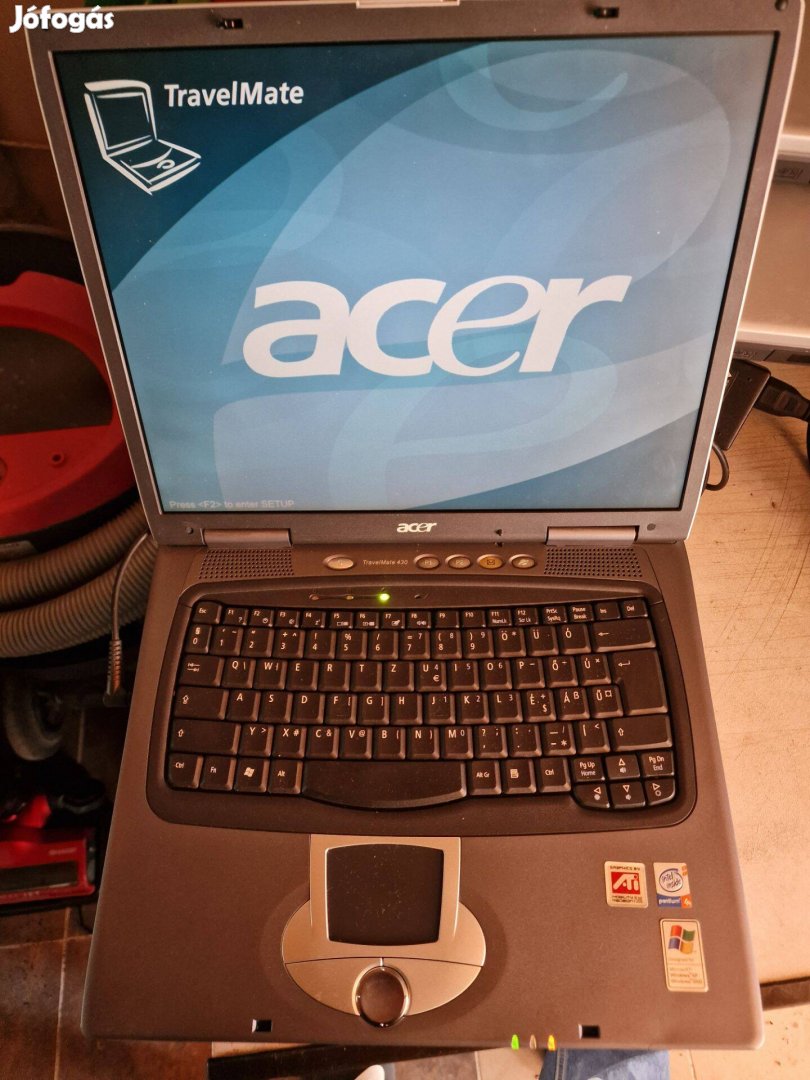 Acer Travelmate 430 BQ12 Windowsxp retro gamer laptop régi játékokhoz