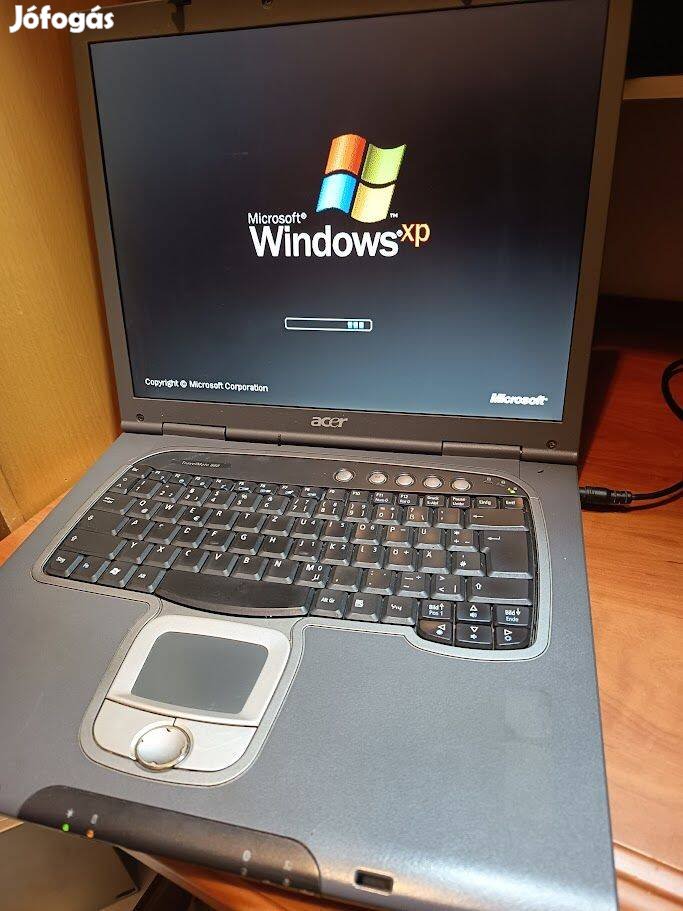 Acer Travelmate 660 laptop , Windows XP vel Retro!