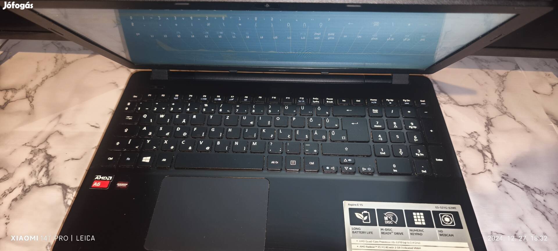 Acer e5 521 4gb RAM 1tb hdd 