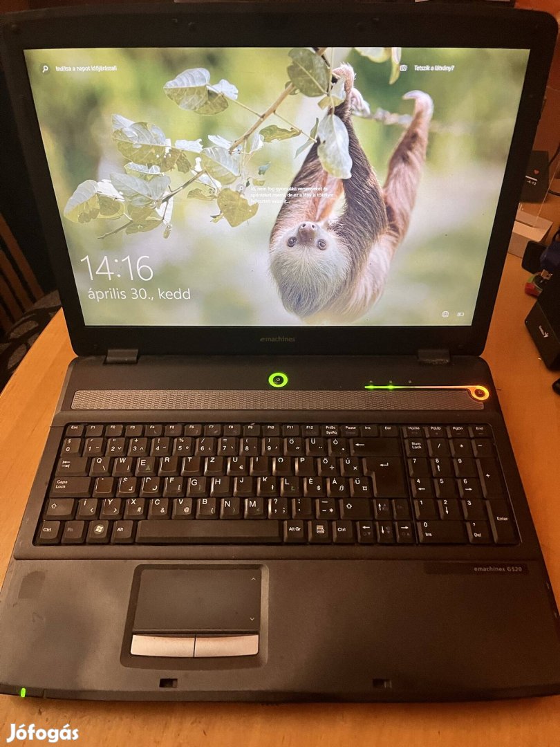 Acer emachines g520 laptop eladó