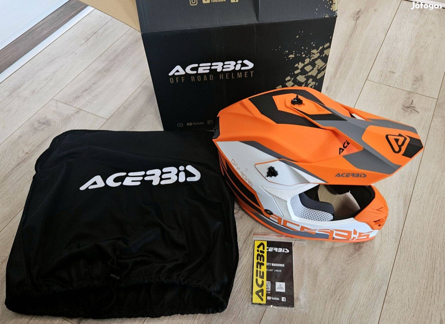 Acerbis Linear Offroad Enduro krossz motoros bukósisak narancs 55-56cm