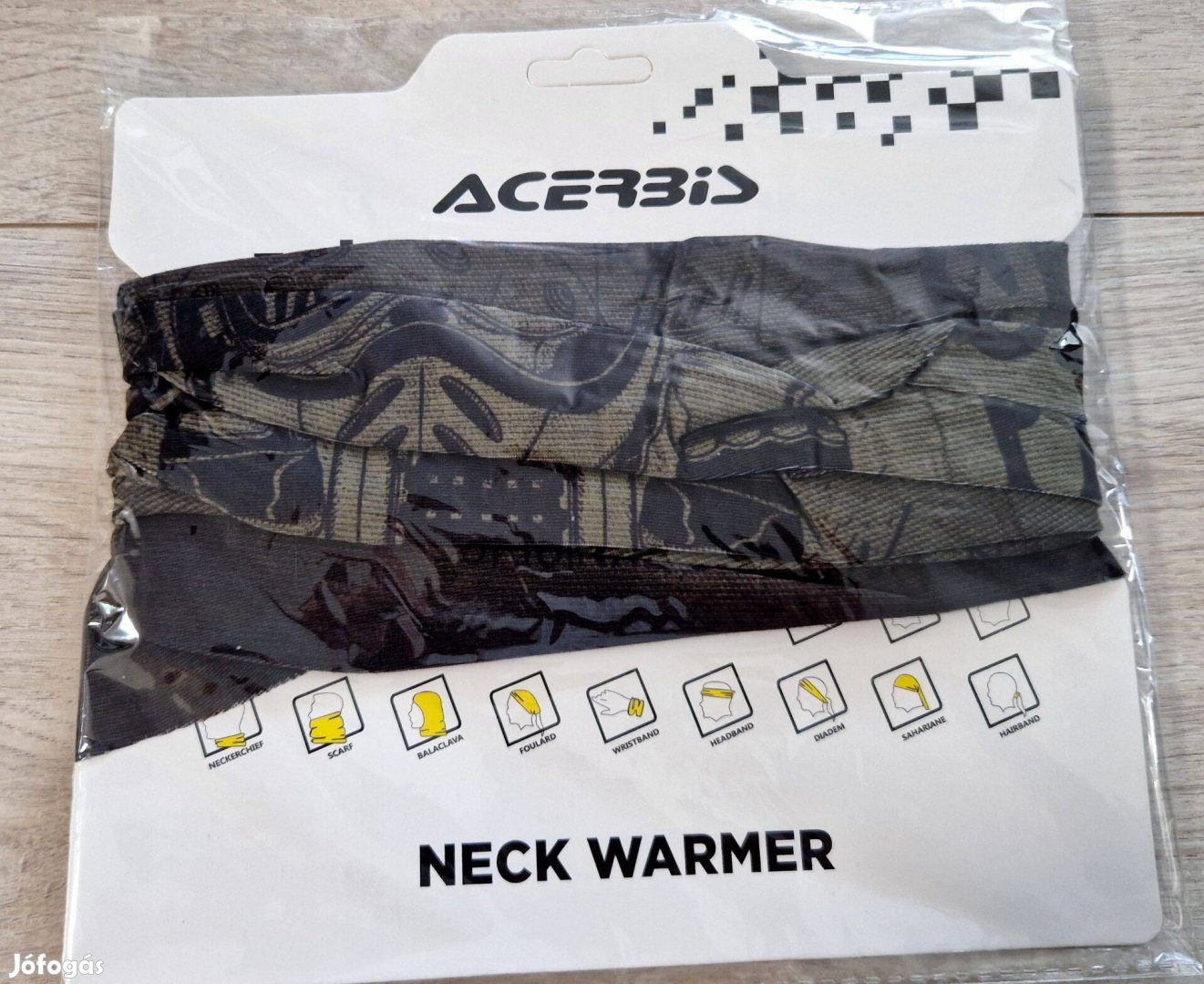 Acerbis enduro cafe racer motoros nyakvédő nyakmelegítő sál fejmaszk